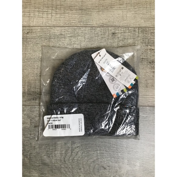 Smartwool‎ Women\'s Black Cozy Cabin Merino Wool Knit Cuffed Beanie Hat OS NWT main image 4